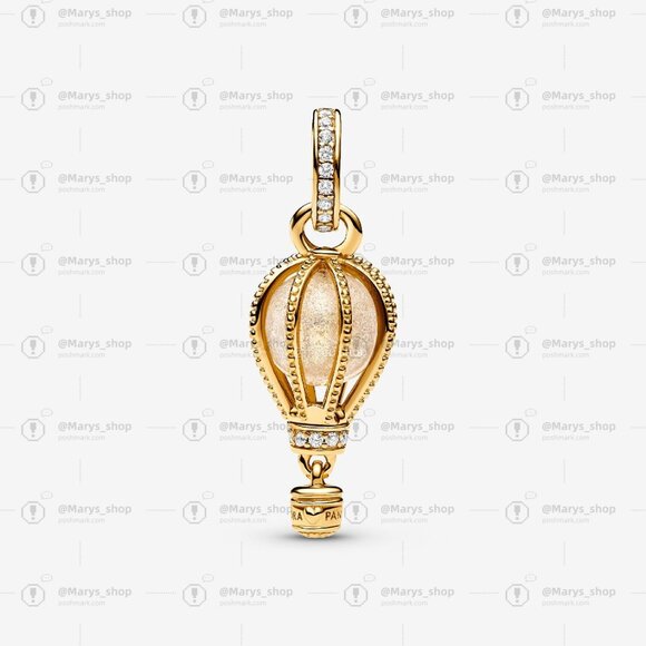 Pandora Sparkling Clear Hot Air Balloon Dangle Charm - Picture 2 of 6